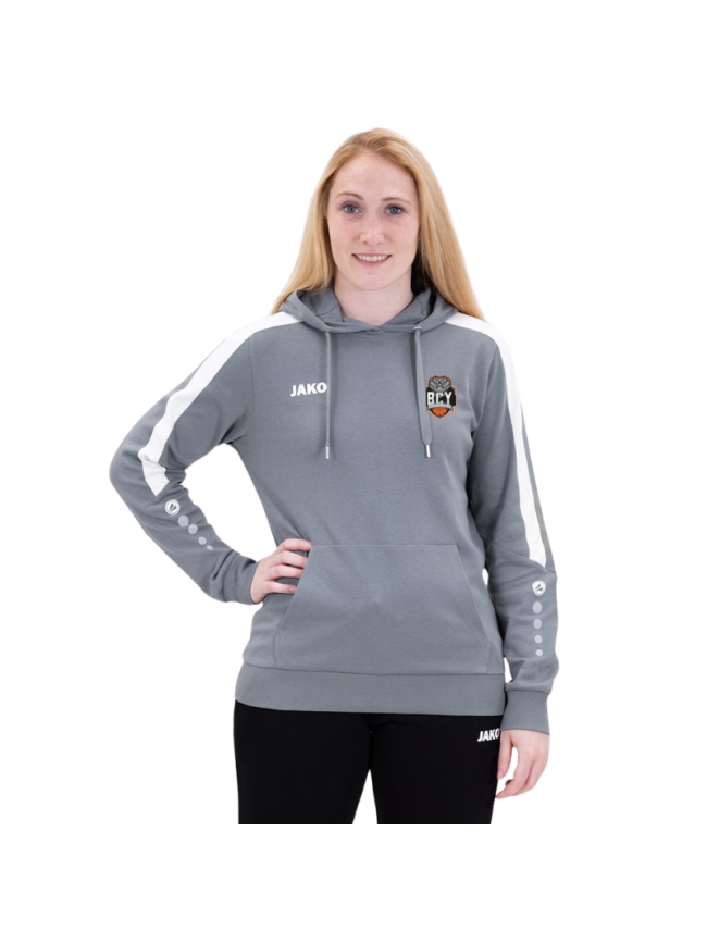 Sweat a capuche femme gris Jako Power