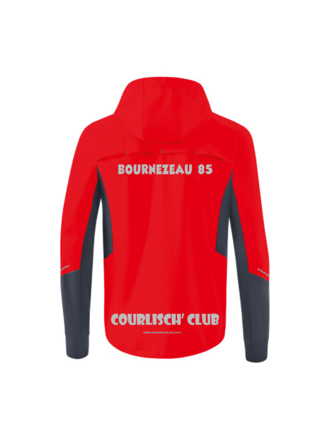 Veste running homme rouge Erima Racing