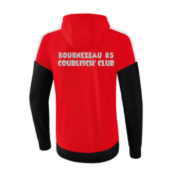 Veste à capuche homme rouge Erima Squad