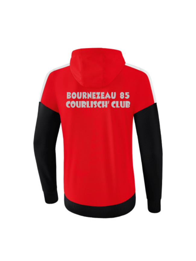 Veste à capuche homme rouge Erima Squad