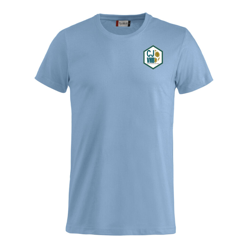 T-Shirt adulte bleu Clique Basic