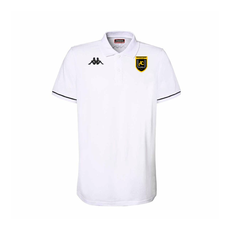 Polo enfant blanc Kappa Barli