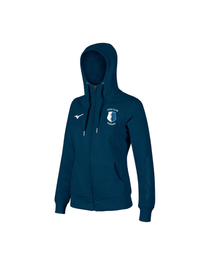 Veste à capuche marine femme Mizuno FZ Hoodie