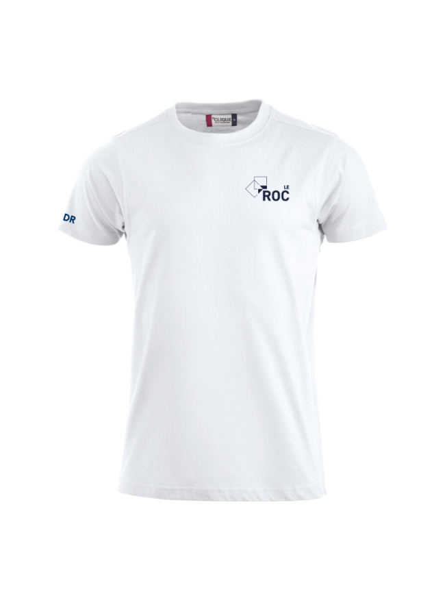 T-Shirt homme blanc Clique Premium-T