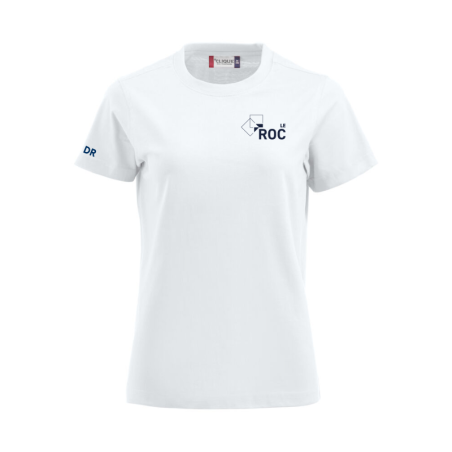 T-Shirt femme blanc Clique Premium-T