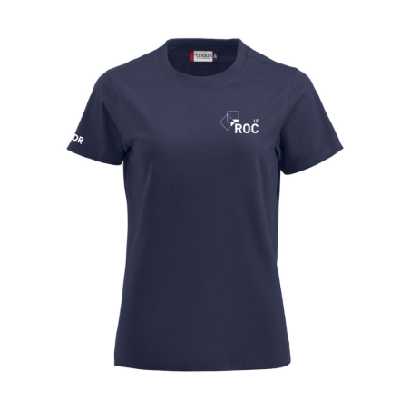 T-Shirt femme marine Clique Premium-T