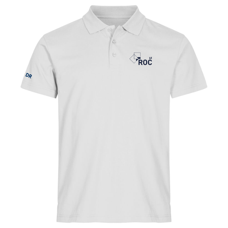 Polo homme blanc Clique Basic