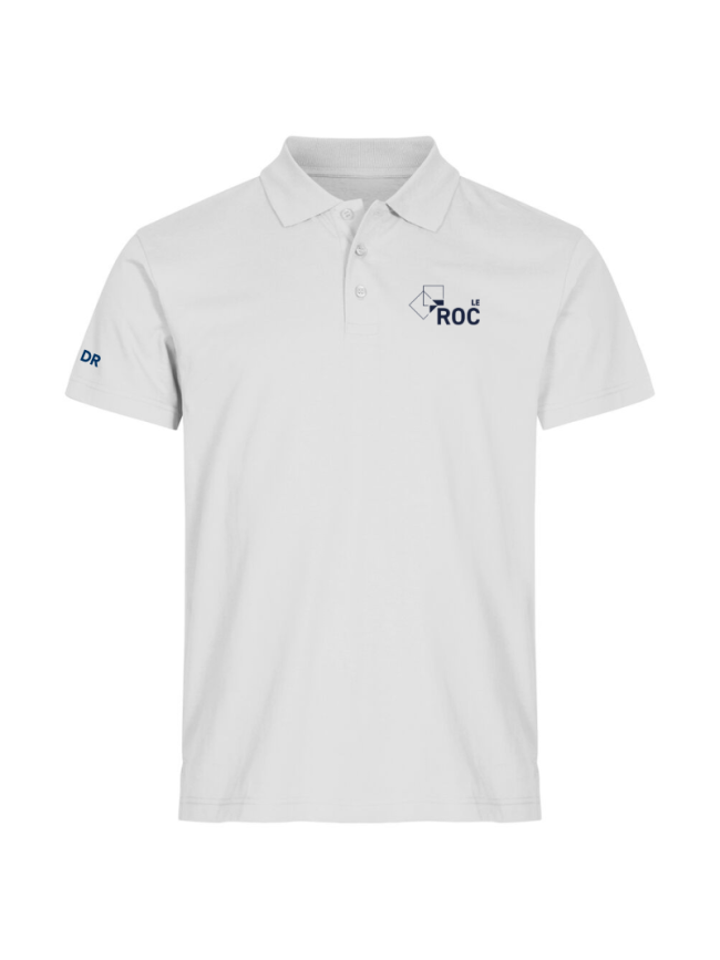 Polo homme blanc Clique Basic