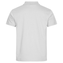 Polo homme blanc Clique Basic prix cassé