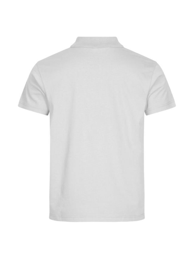 Polo homme blanc Clique Basic prix cassé