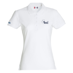 Polo femme blanc Clique Basic