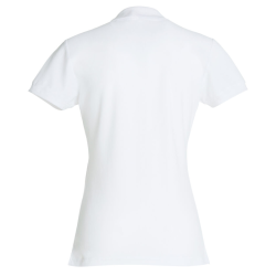 Polo femme blanc Clique Basic prix bas