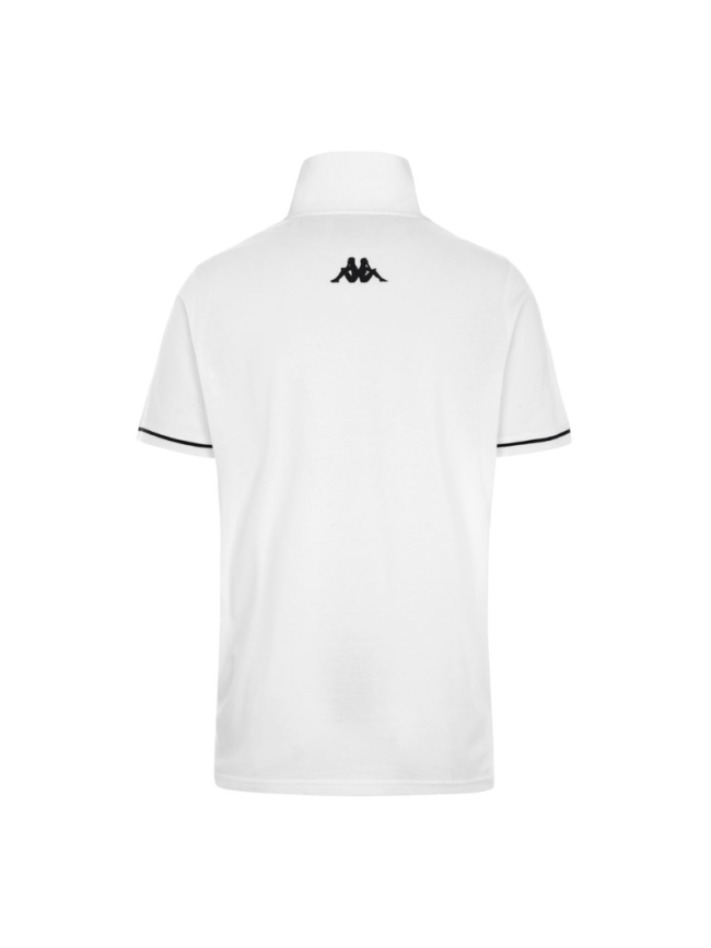 Polo homme blanc Kappa Barli pas cher