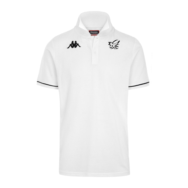 Polo enfant blanc Kappa Barli