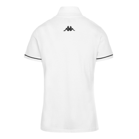 Polo femme blanc Kappa Barla pas cher