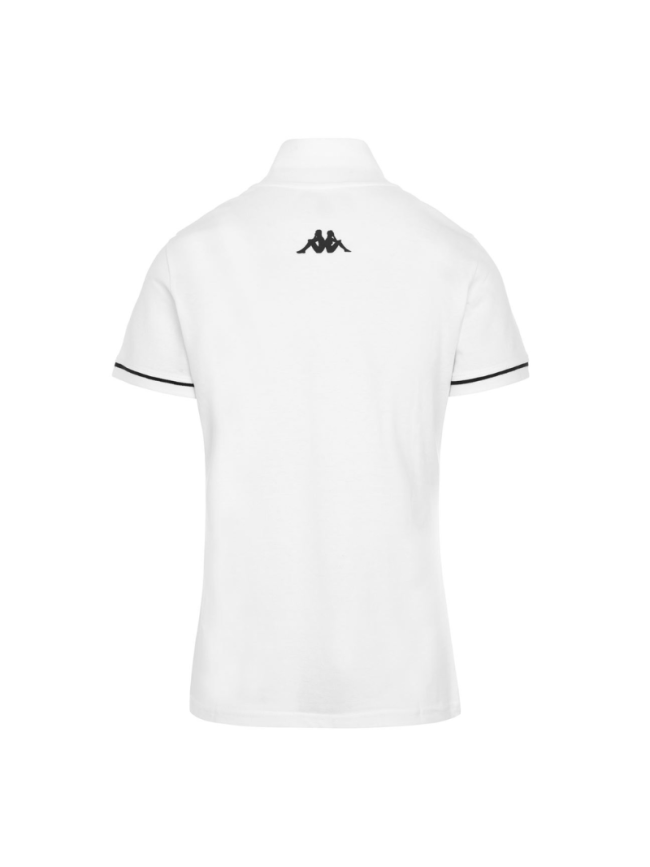 Polo femme blanc Kappa Barla pas cher