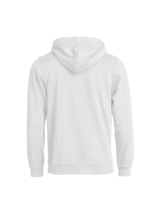 Sweat unisexe blanc Clique Basic Hoody pas cher