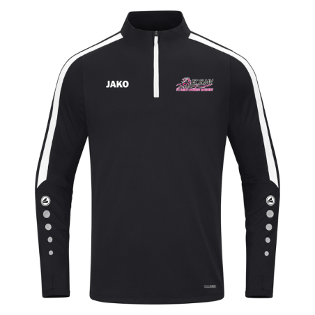 Sweat 1/2 zip adulte noir Jako Power