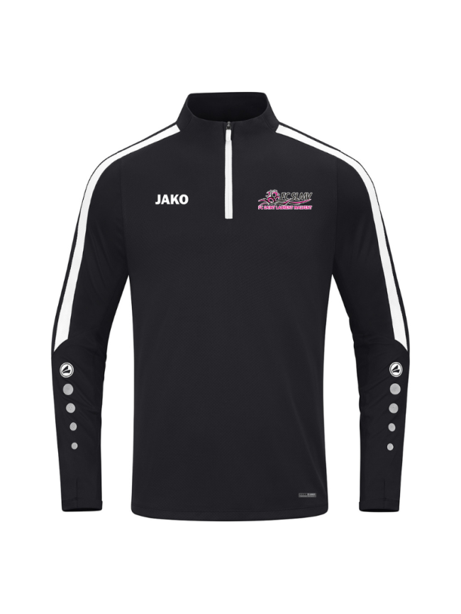 Sweat 1/2 zip adulte noir Jako Power