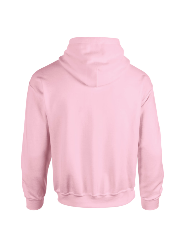 Sweat capuche adulte rose Gildan Heavy Blend pas cher