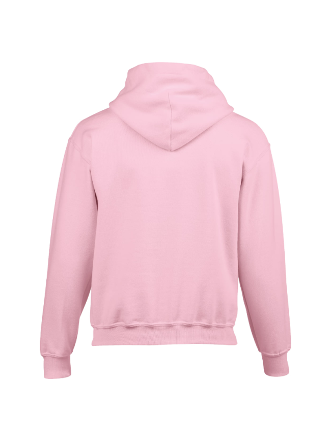 Sweat capuche enfant rose Gildan Heavy Blend pas cher