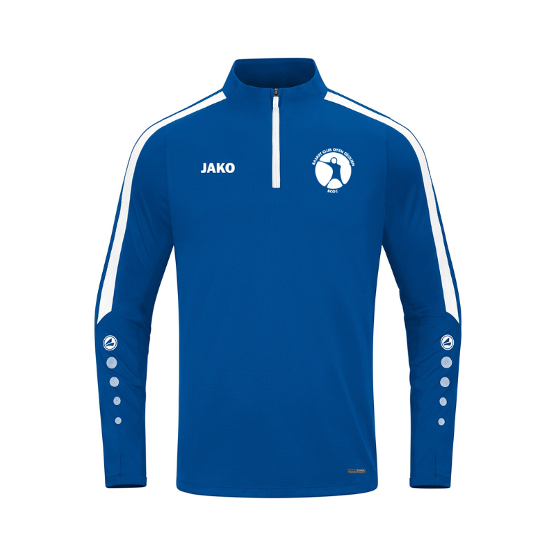 Sweat 1/2 zip enfant bleu Jako Power