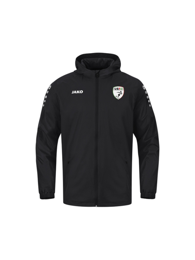 Veste de pluie junior noir Team 2.0