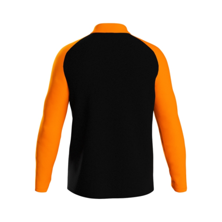 Sweat 1/2 zip homme noir/orange Jako Iconic pas cher