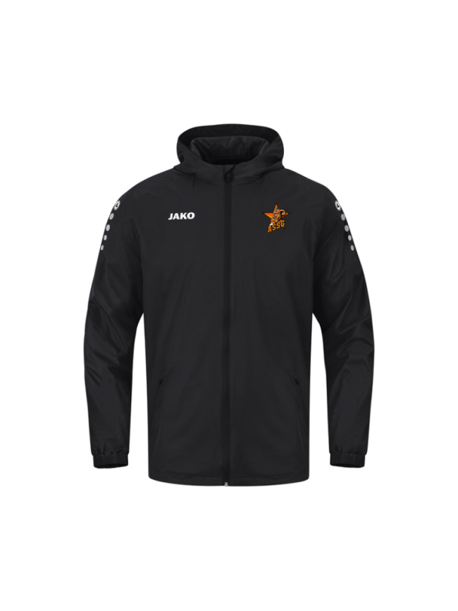 Veste de pluie adulte noir Jako Team 2.0