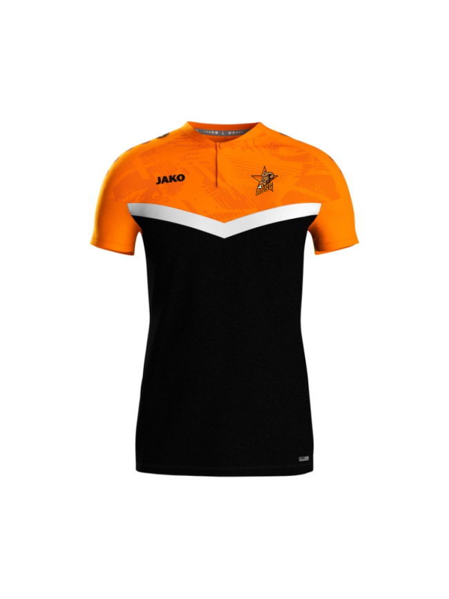 Polo adulte noir/orange Jako Iconic