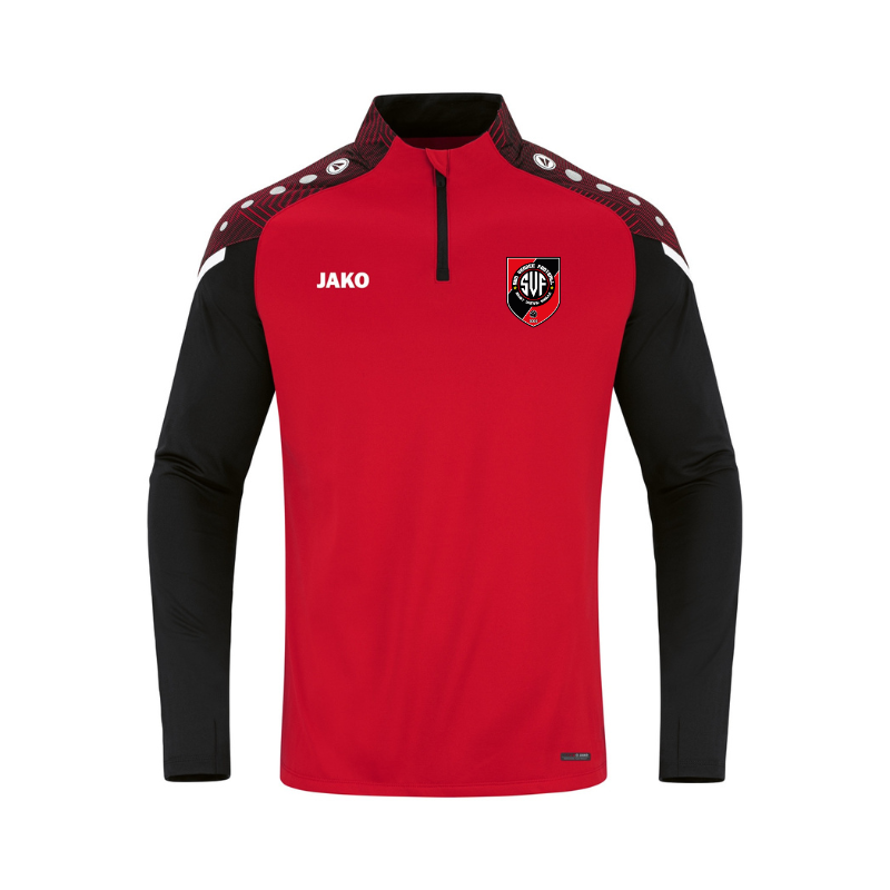 sweat 1/2 zip adulte rouge Jako Performance svf