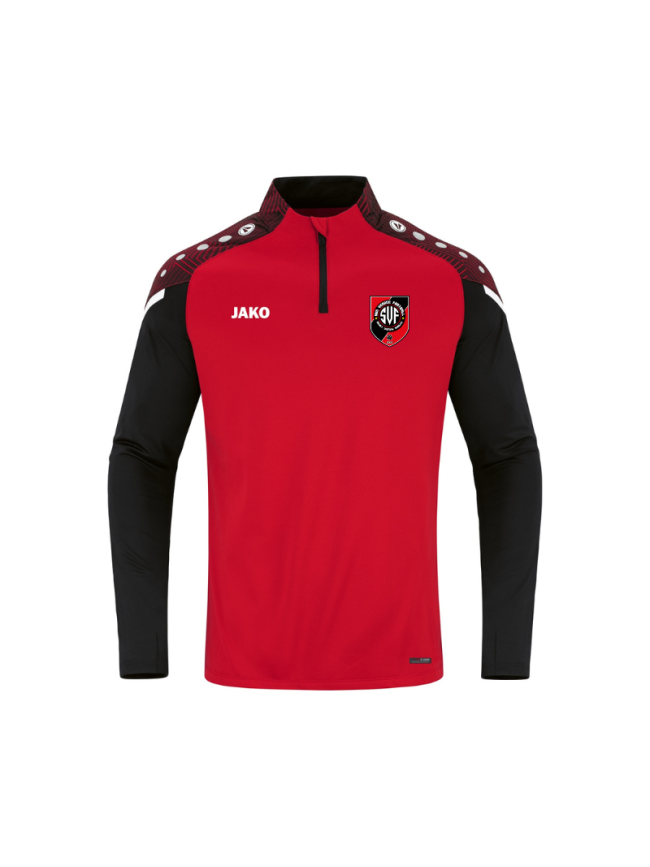 sweat 1/2 zip adulte rouge Jako Performance svf