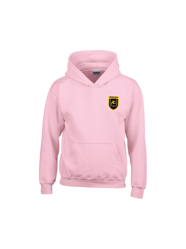 Sweat capuche enfant rose Gildan Heavy Blend