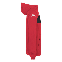 Sweat à capuche enfant rouge Kappa Daccio pas cher