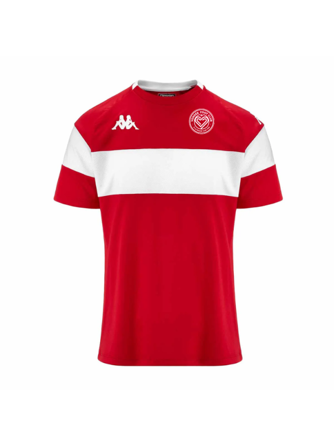 Maillot enfant rouge/blanc Kappa Dareto