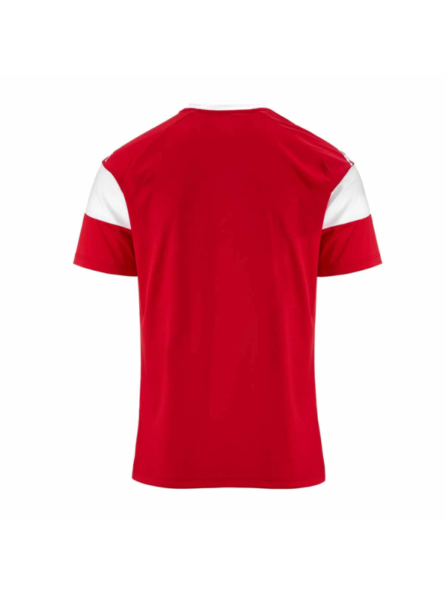 Maillot enfant rouge/blanc Kappa Dareto prix bas