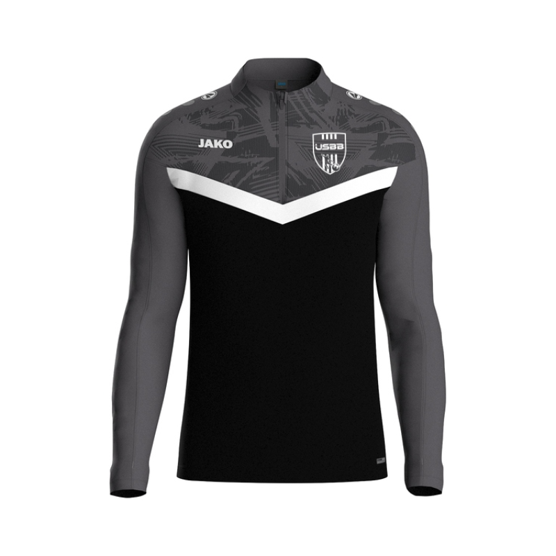 Sweat ½ zip adulte noir Jako Iconic