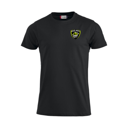 T-shirt adulte noir Clique Premium