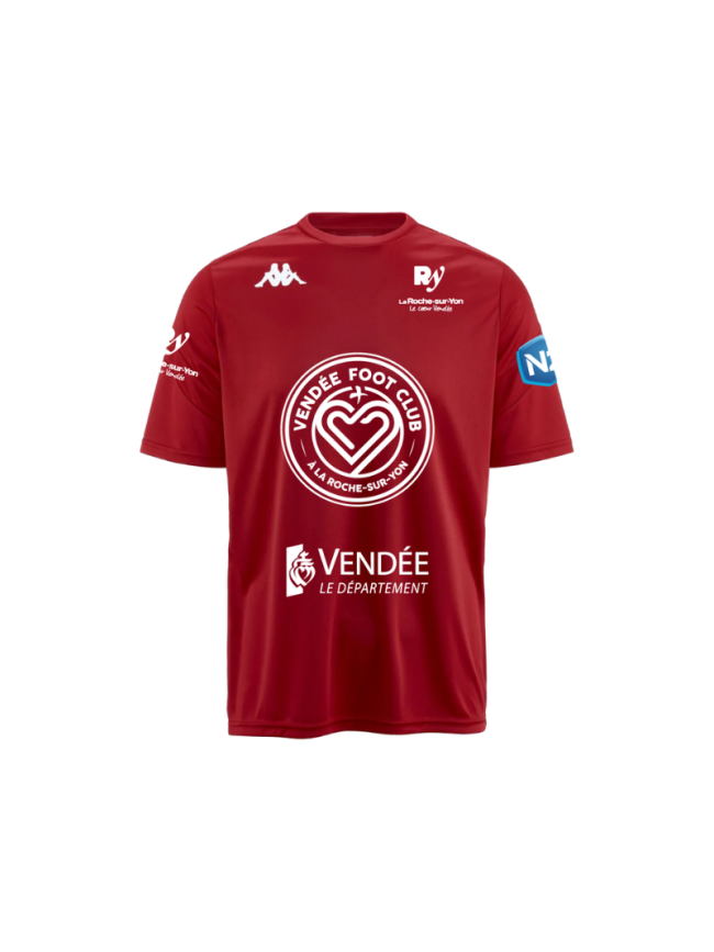 Maillot officiel enfant rouge Kappa Dovo