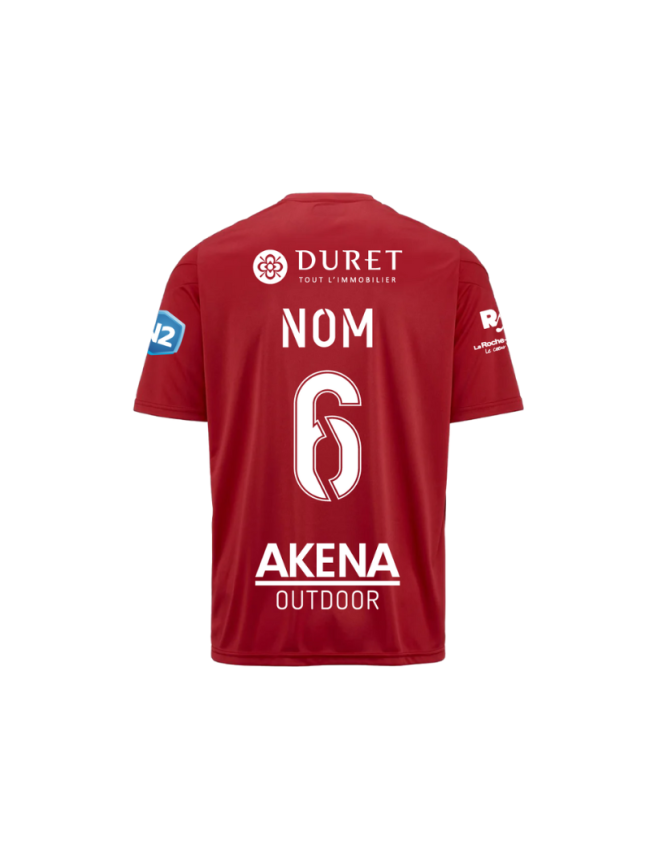 Maillot officiel enfant rouge Kappa Dovo