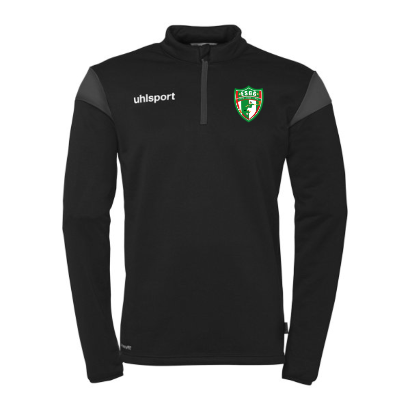 Sweat 1/2 zip enfant noir Uhlsport Squad 27