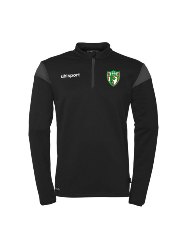 Sweat 1/2 zip enfant noir Uhlsport Squad 27