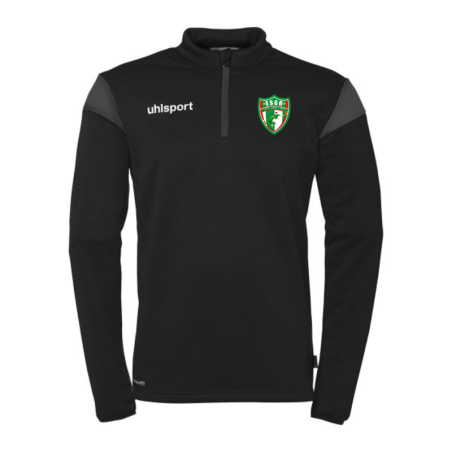 Sweat 1/2 zip adulte noir Uhlsport Squad 27