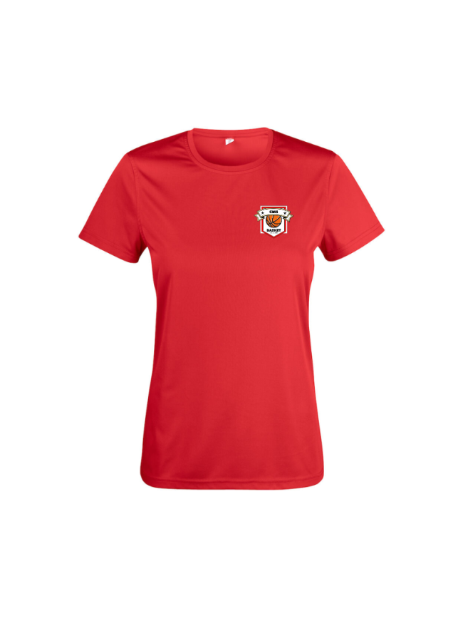 T-shirt femme rouge Clique Basic