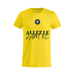 T-shirt supporter adulte jaune Clique Basic