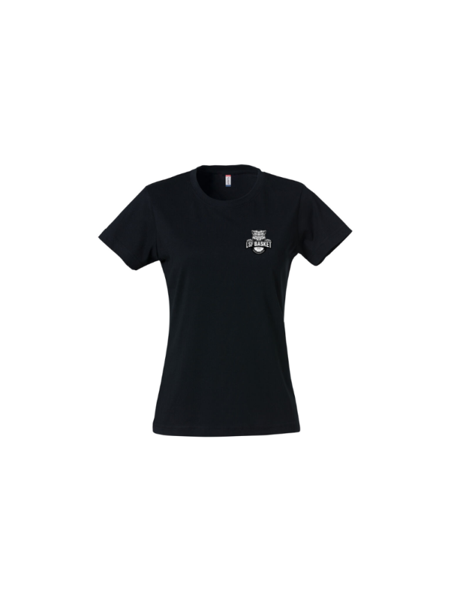 T-Shirt femme noir Clique Basic