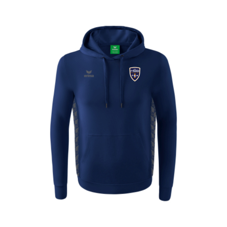 Sweat capuche adulte marine Erima Team