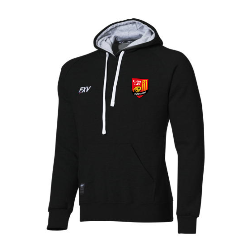 Sweat capuche adulte noir Force XV Force