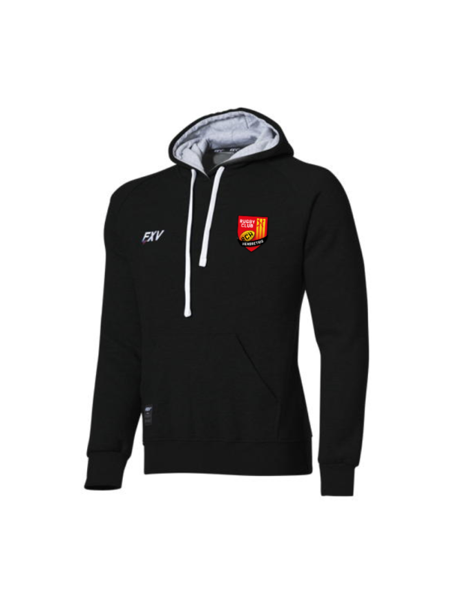 Sweat capuche adulte noir Force XV Force