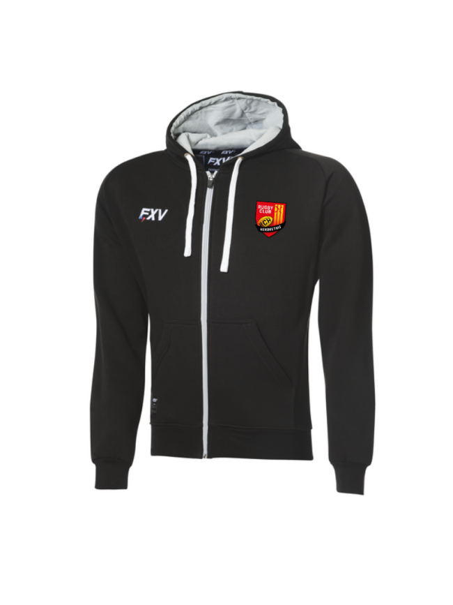 Gilet capuche adulte noir FXV Force